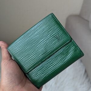Green Textured Wallet